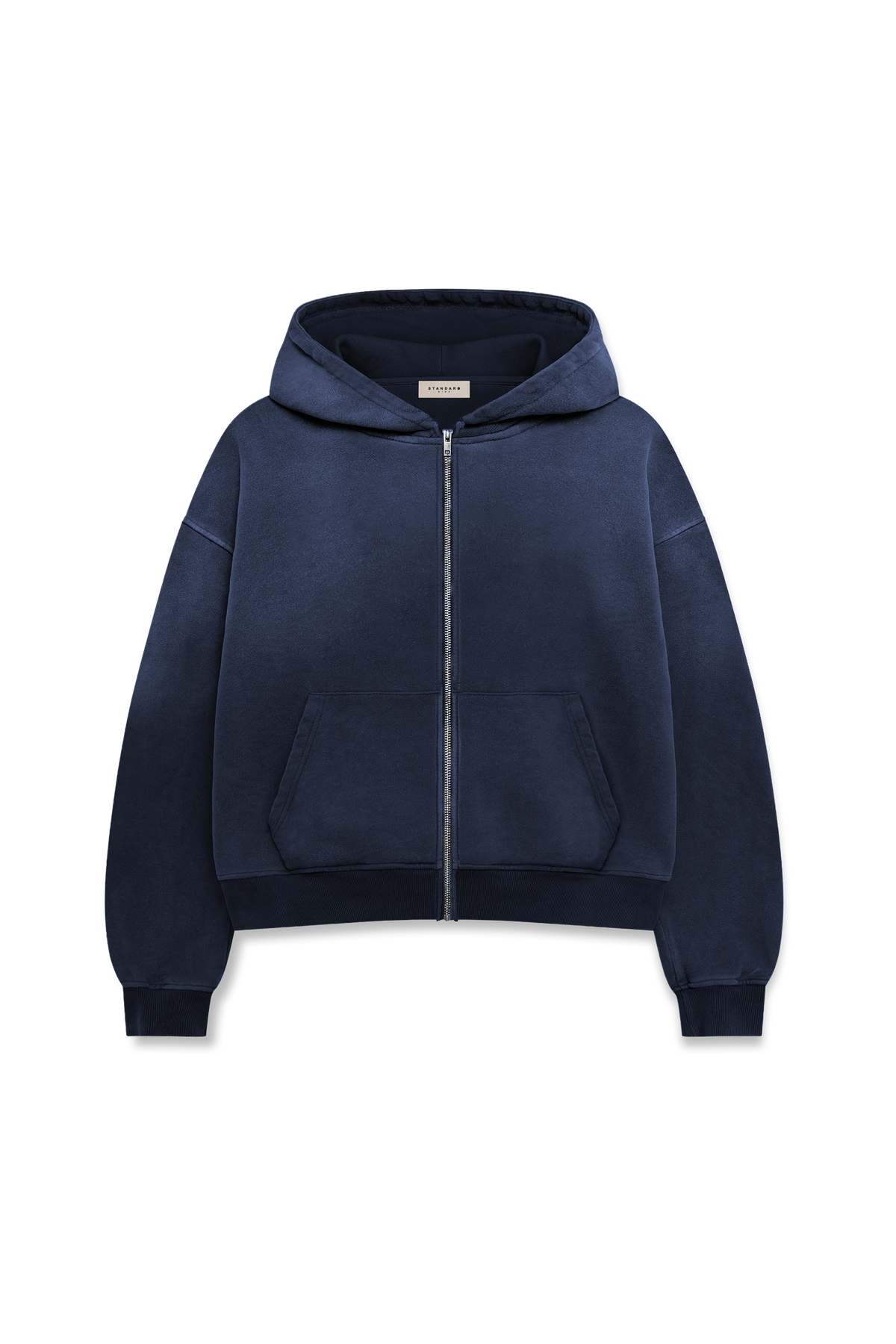ZIPPER HOODIE - SUNFADE NAVY